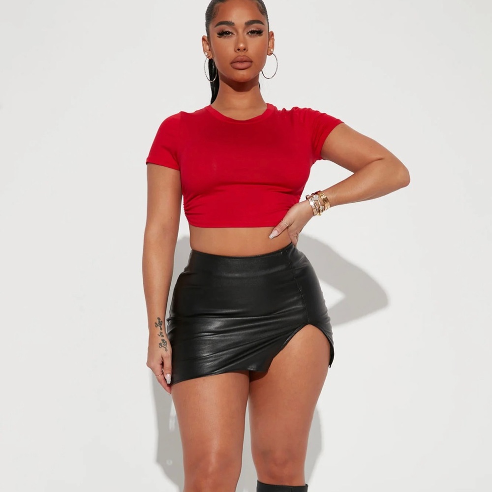 Fashion Nova Red Crop Top. New